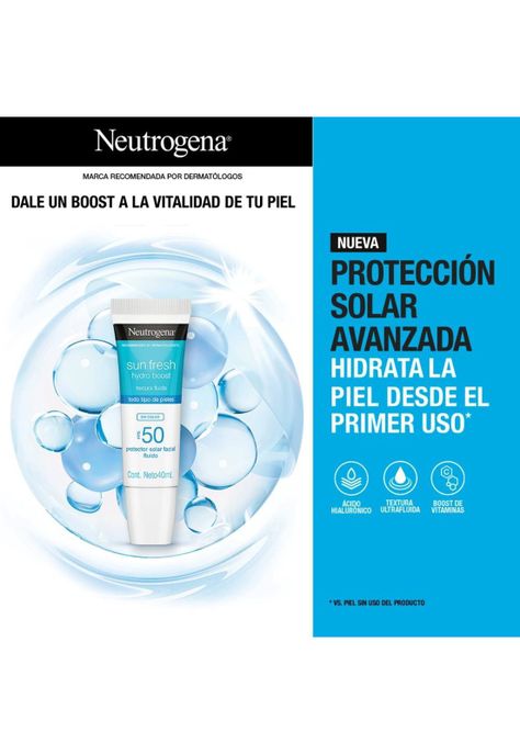 Pack Neutrogena Sun Fresh Hydro Boost Sin Color Fps 50 40ml-6