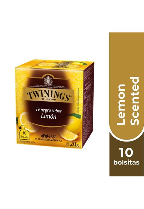 Twinings Té Lemon Scented x 10 Bolsitas-0