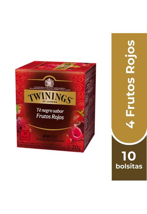 Twinings Té 4 Frutos Rojos x 10 Bolsitas-0