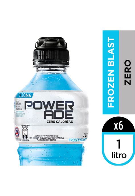 Isotónica Powerade Zero F- Blast Botella 1L x 6-0