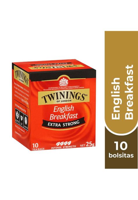 Twinings Té English Breakfast Extra Strong x 10 Bolsitas-0