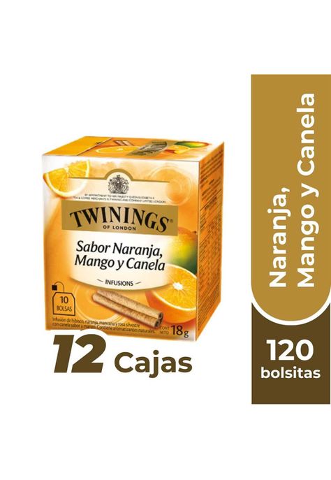 Twinings Té Naranja / Mango / Canela x120 Bolsitas-0