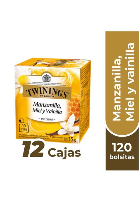 Twinings Té Manzanilla / Miel / Vainilla x120 Bolsitas-0
