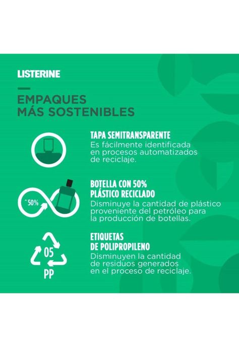Enjuague bucal LISTERINE® Cool Mint Sin Alcohol 1 L-4