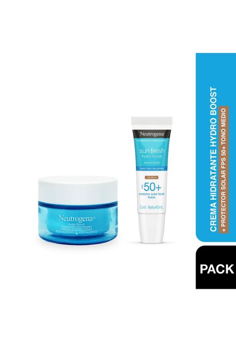 Crema Neutrogena Hydro Boost + Protector Solar Tono Medio-0
