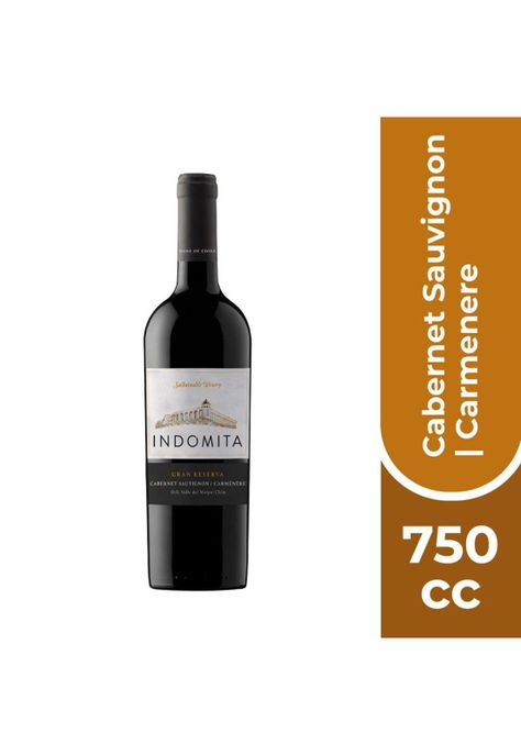 Vino Indómita Gran Reserva Cabernet/Carmenére Botella 750cc-0