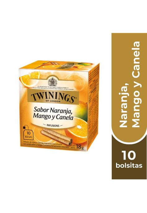 Twinings Té Naranja / Mango / Canela x 10 Bolsitas-0