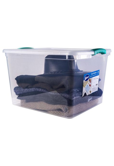 Caja Organizadora Wenbox 45 Litros Transparente 2 UN-1