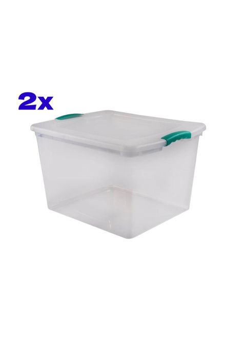 Caja Organizadora Wenbox 45 Litros Transparente 2 UN-0