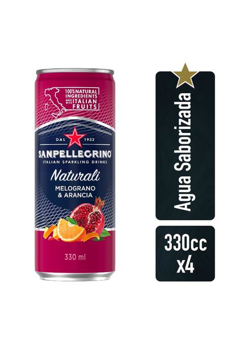 San Pellegrino Melograno & Arancia Naturalli Latax4 de 330cc-0