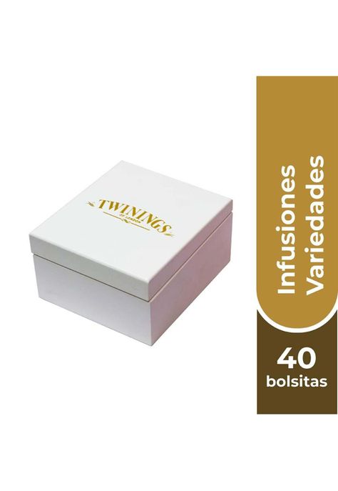 Caja de madera Infusiones Twinings 4 espacios (40 Bolsitas)-0