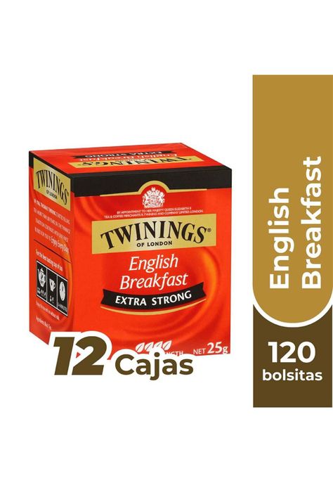 Twinings Té English Breakfast Extra Strong x120 Bolsitas-0