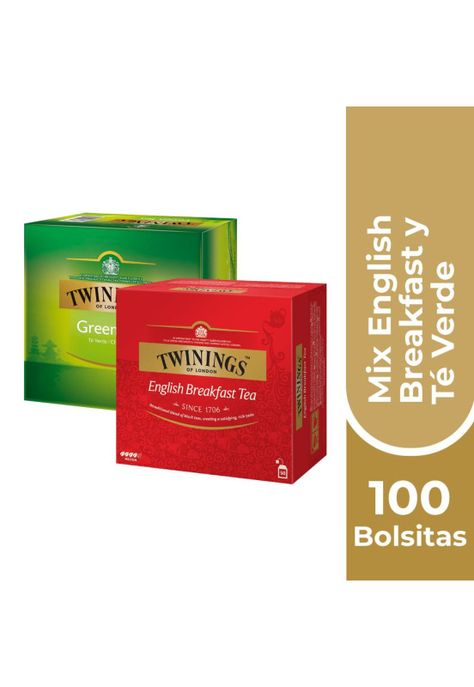 PACK 50 Bolsitas English Breakfast + 50 Bolsitas Té Verde-0
