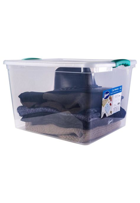 Caja Organizadora Wenbox 45 Litros Transparente-1