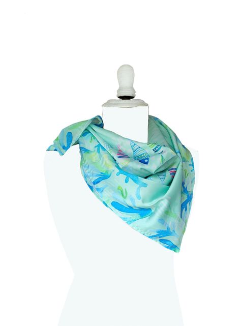 Pañuelo Pez Green Sintetik Silk -1