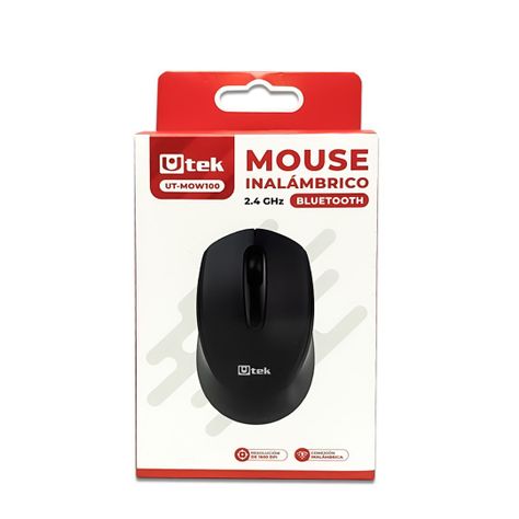 Mouse Inalámbrico Dual Bluetooth y 2,4Ghz Utek UT- MOW100-4