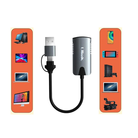 Tarjeta capturadora de video HDMI 4K a USB C / USB3.0 UL-ADV2-2