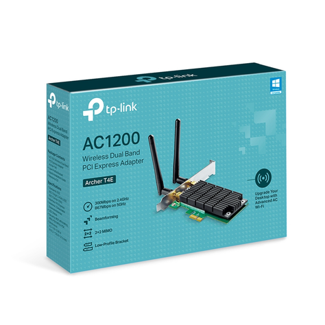 Tarjeta WIFI PCI Express Banda Dual AC1200 Archer T4E-5