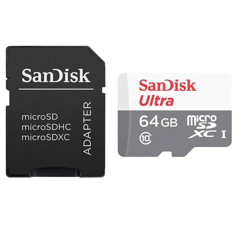 Tarjeta De Memoria Micro SD 64GB Sandisk Ultra Con Adaptador-2