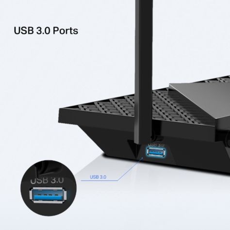 Router Wifi 6 Archer Ax72 Pro Onemesh Ax5400 Gigabit 2.5G-1