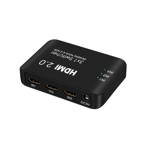 Switch de video HDMI 4K v2.0 de 3 puertos + Control Remoto UL-VS360-2