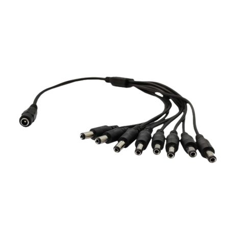 Cable Splitter Dc 5.5x2.5mm / 1x8 Salidas /cctv Para Cámaras-1