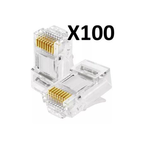 Conectores de Red Rj45 Cat5e 100 Unidades-1