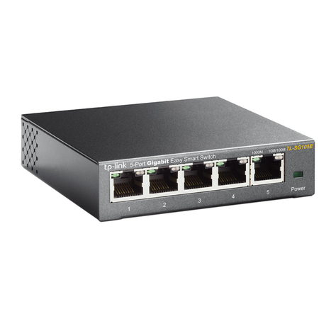 Switch 5 Puertos Gigabit Easy Smart TL-SG105E-1