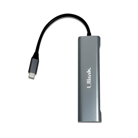 Adaptador multipuerto USB C 5 en 1 USB 3.0x3 + SD + MicroSD -1