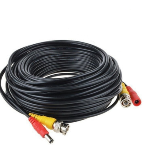 Cable Para Camaras De Seguridad 40 Metros Bnc + DC-0