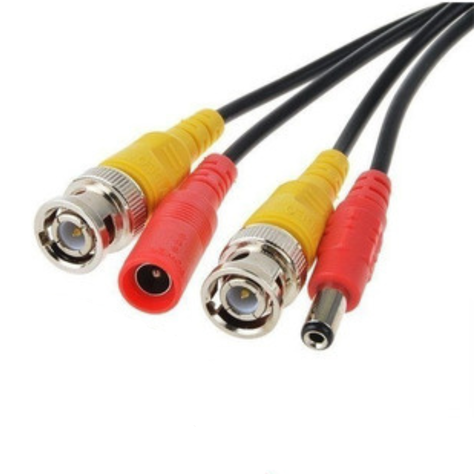 Cable Para Camaras De Seguridad 40 Metros Bnc + DC-1