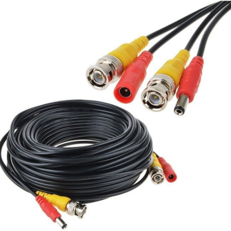Cable Para Camaras De Seguridad 40 Metros Bnc + DC-2