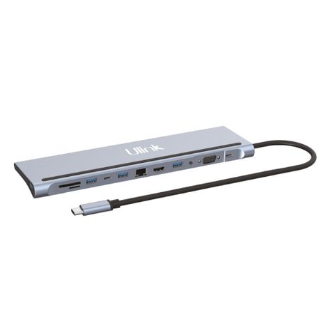 Adaptador Multipuerto USB C 12 en 1 UL-ADC121 de Aluminio-0