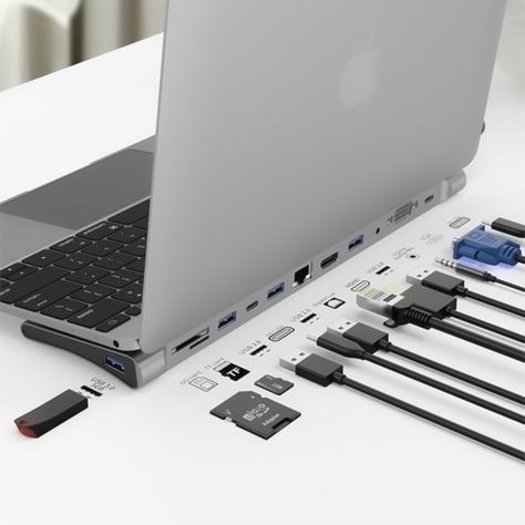 Adaptador Multipuerto USB C 12 en 1 UL-ADC121 de Aluminio-1