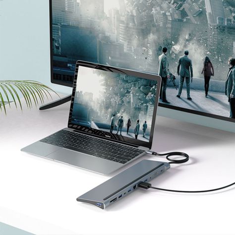 Adaptador Multipuerto USB C 12 en 1 UL-ADC121 de Aluminio-2