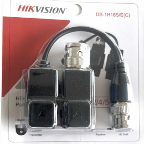 Video Balun Hikvision Para Cámaras De 2/4/5mp/4k Ds-1h18s/e-1