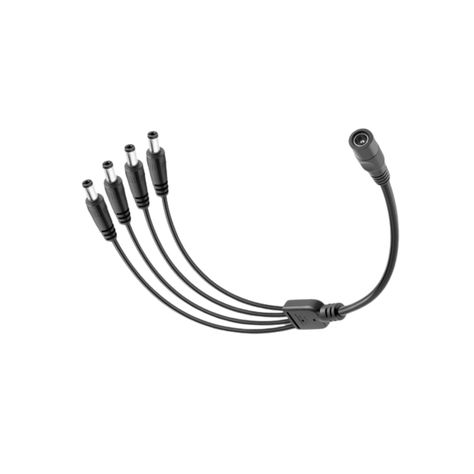 Cable Splitter Dc 5.5x2.5mm / 1x4 Salidas /cctv Para Cámaras-0