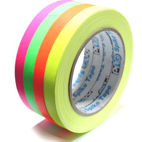 Pack de Cinta Gaffer de tela 4 colores fluor-0