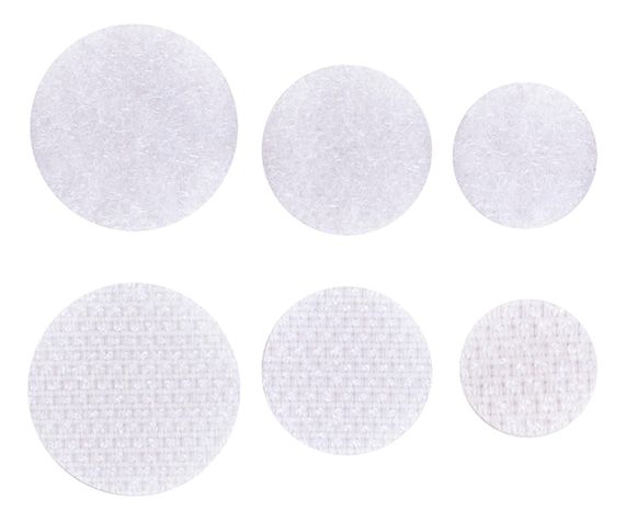 Velcro Circular Adhesivo Blanco 69 Unid. Creative-5