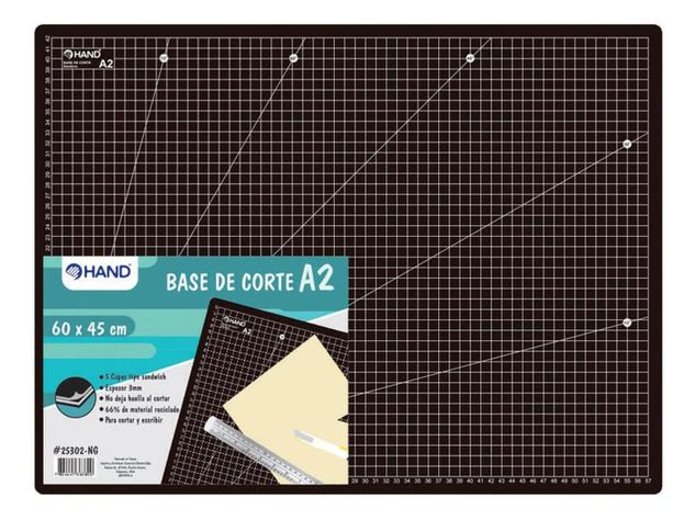 Base De Corte A2 (60x45cm) Hand Negro. Salvacorte-0