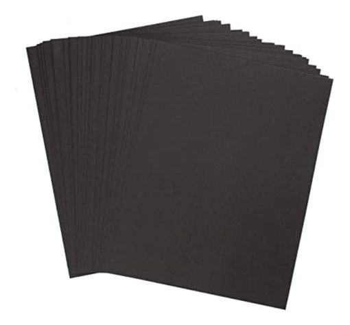 Papel Bond Negro Oficio 110grs 100 Hojas-0