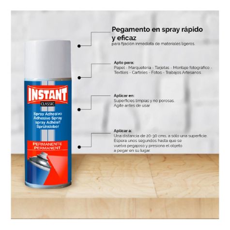Spray Adhesivo Permanente Instant 400ml-2