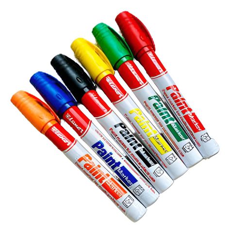 Set Marcador, Plumon Pintura 6 Colores Luxor-1