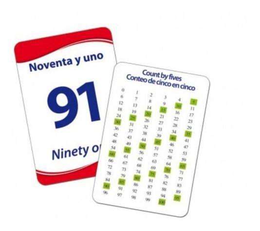 Láminas Didácticas, Flash Card Números Del 0 Al 100. Dactic-1