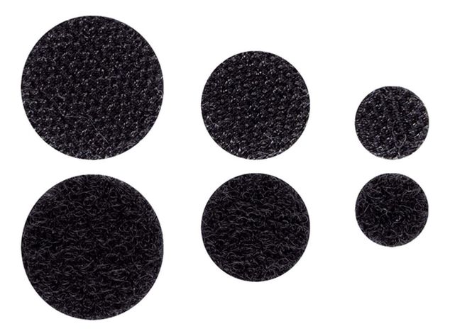 Velcro Circular Adhesivo Negro 69 Unid. Creative-2