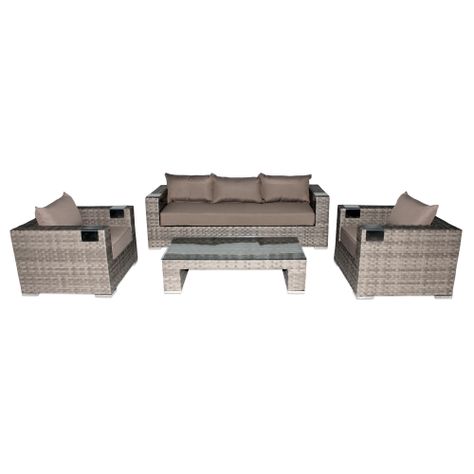 Precioso set de Muebles de Terraza 311 Gris-0