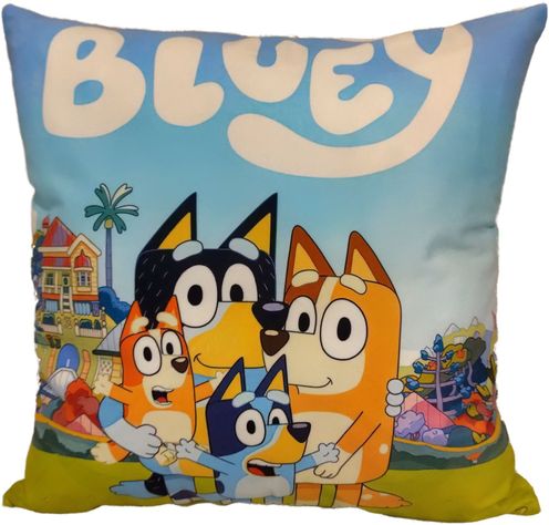 Cojín Almohada Felpa 45x45 cm De Bluey Extra Suave-1