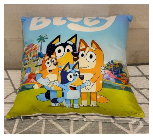 Cojín Almohada Felpa 45x45 cm De Bluey Extra Suave-2