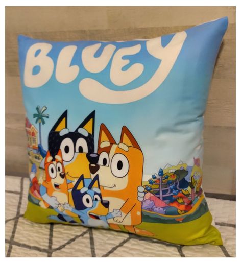 Cojín Almohada Felpa 45x45 cm De Bluey Extra Suave-3