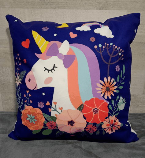 Cojín Felpa 45x45 cm De Unicornio Extra Suave -3